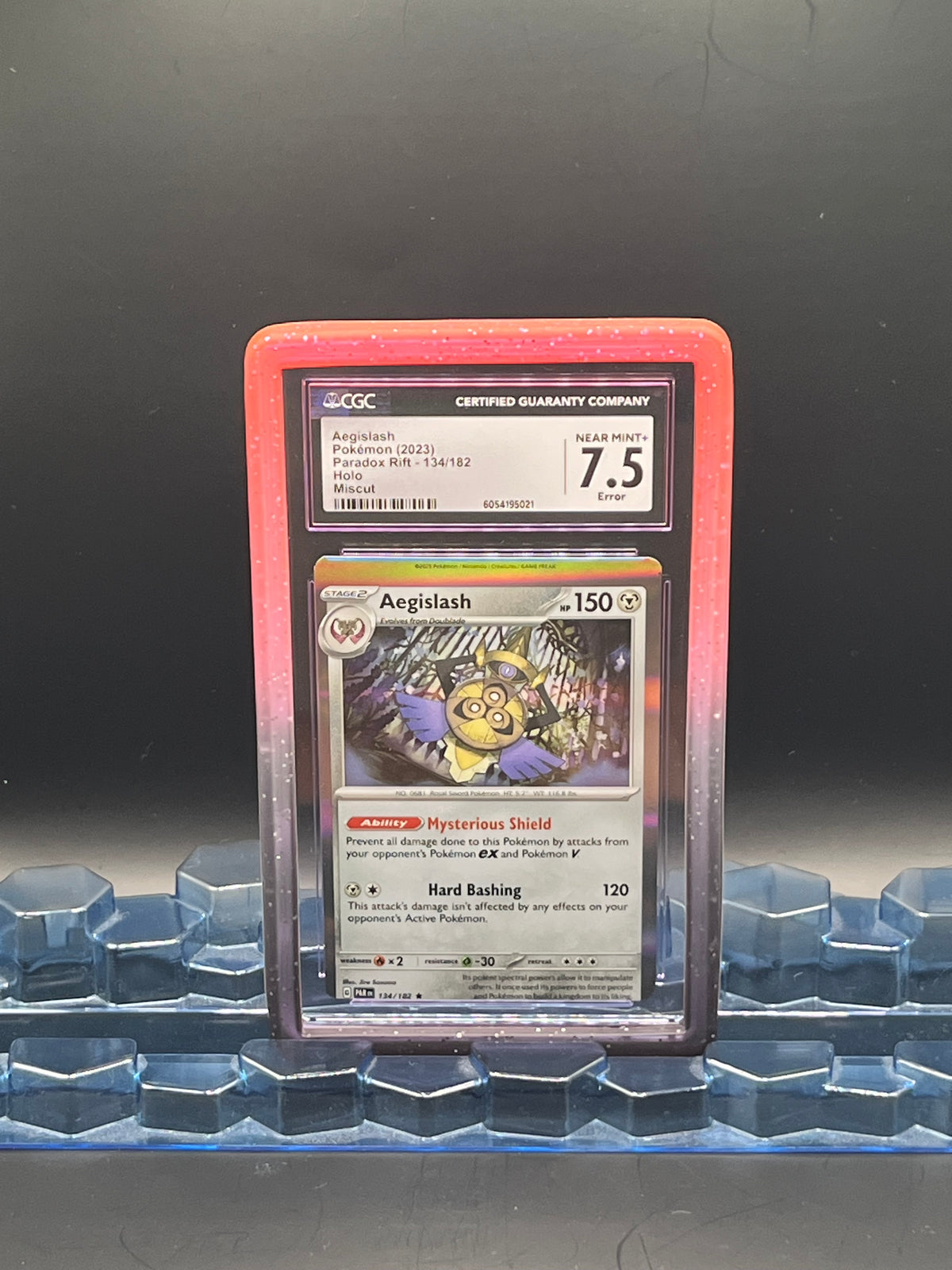 CollectsTCGandMore - Slab Bumper - zwart roze [voor psa, cgc, ugs]