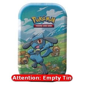 Empty Sinnoh Stars Mini Tins: Riolu Tin