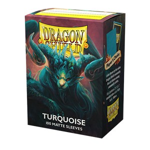 100 Dragon Shield Sleeves - Matte Turquoise