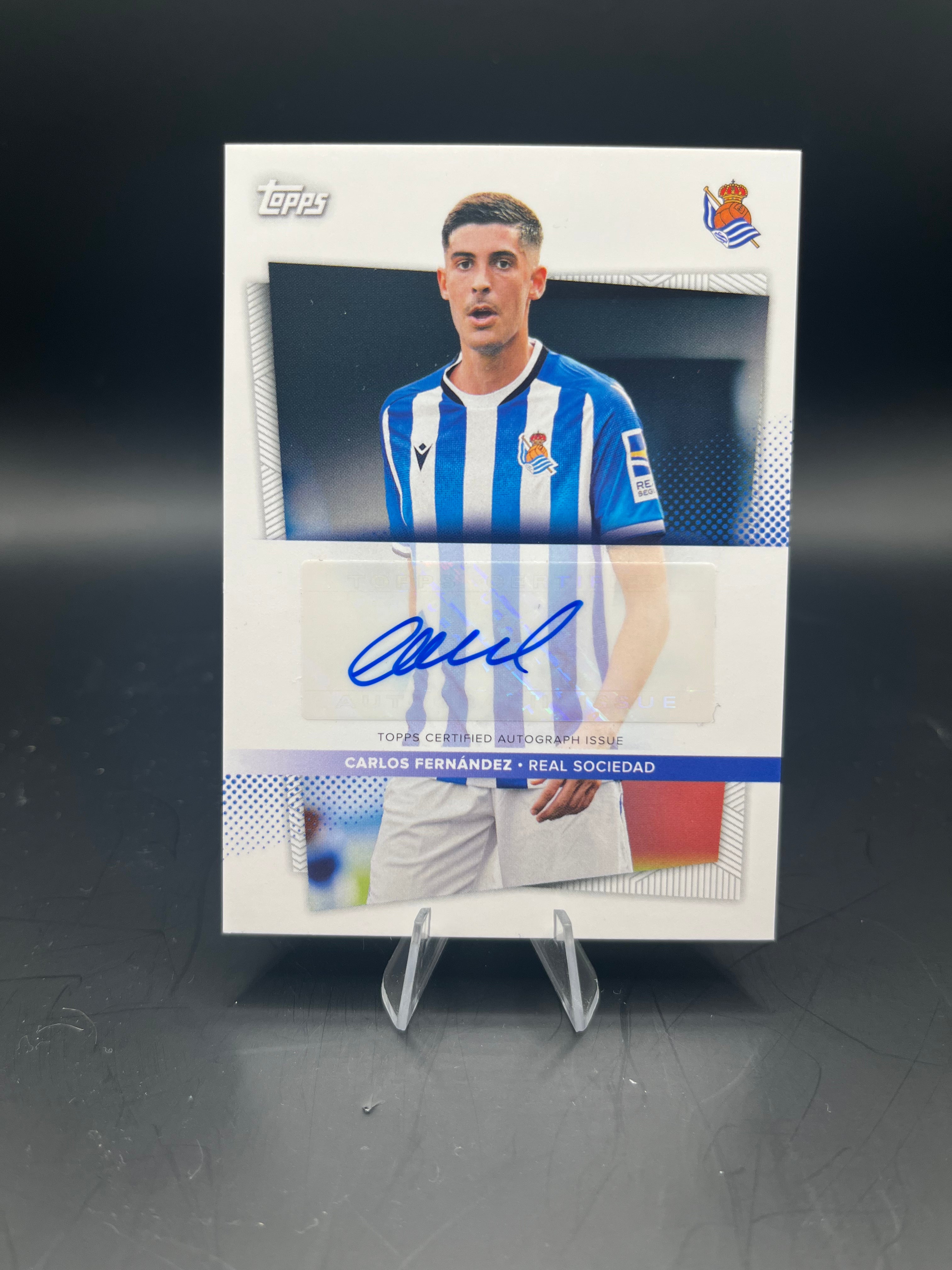 Topps - Carlos Fernandez * real sociedad - autograph